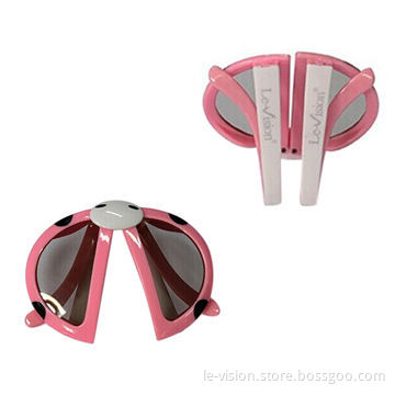 Foldable Children's 3D Glasses for Passive Cinema Projector